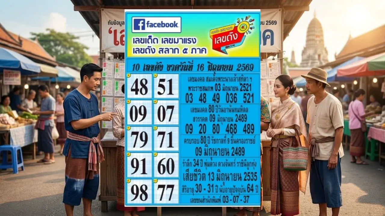 สรุปเลขมาแรงและเลขมงคล "สลาก 5 ภาค" ประจำวันที่ 16 มิถุนายน 2569